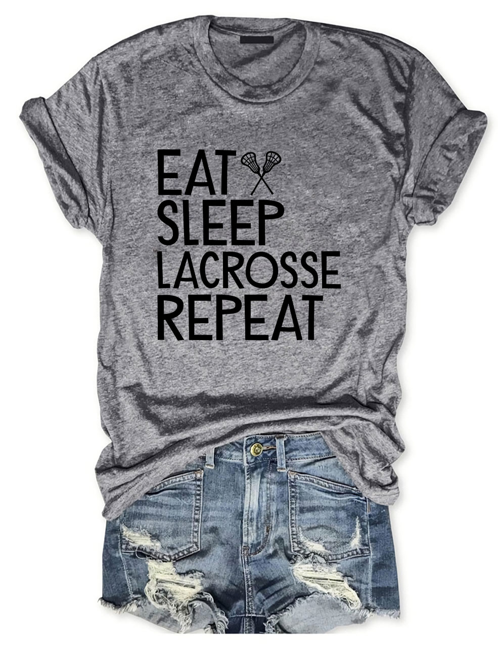 Eat Sleep Lacrosse Repeat Funny T-shirt