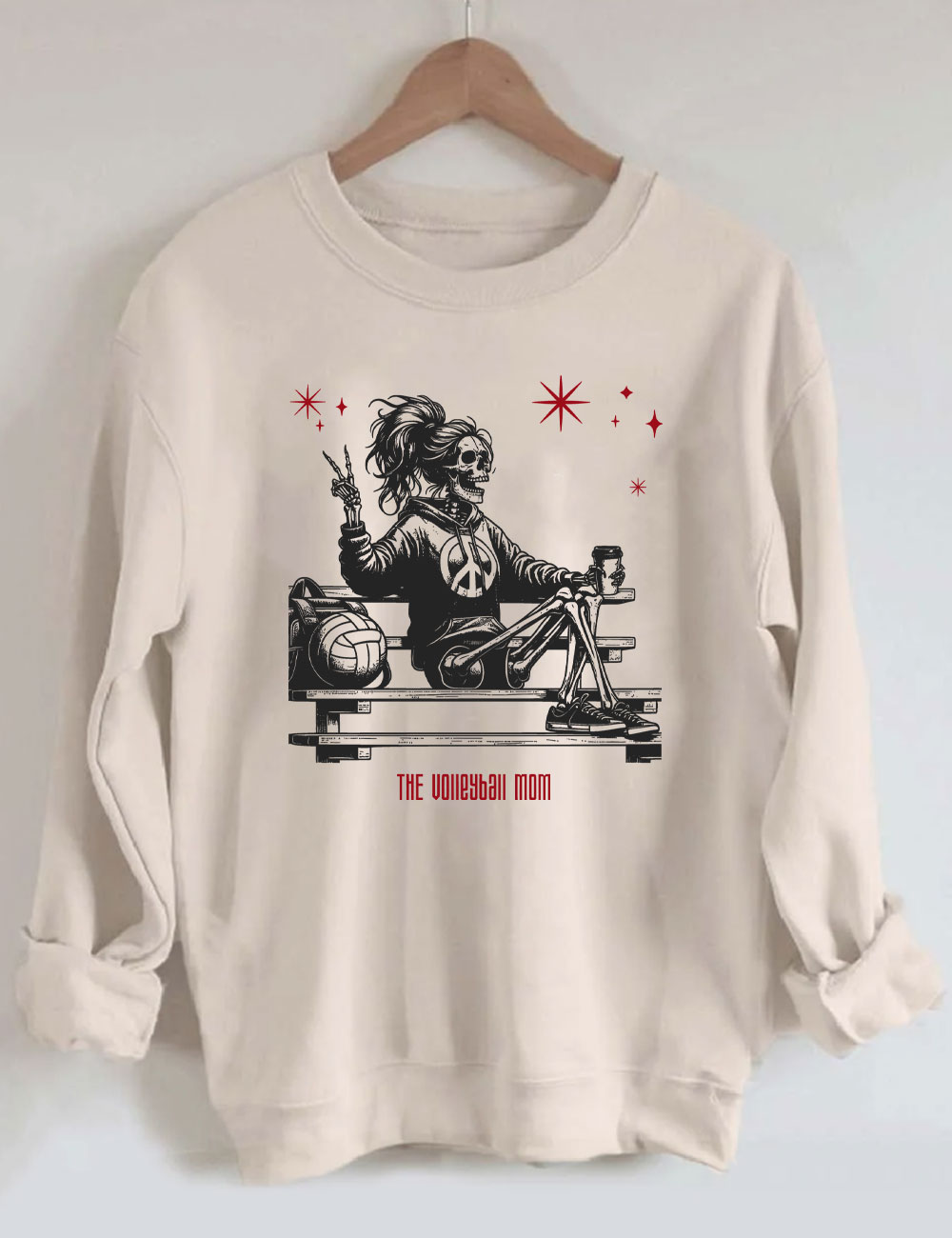 Halloween Volleyball Mama Sweatshirt