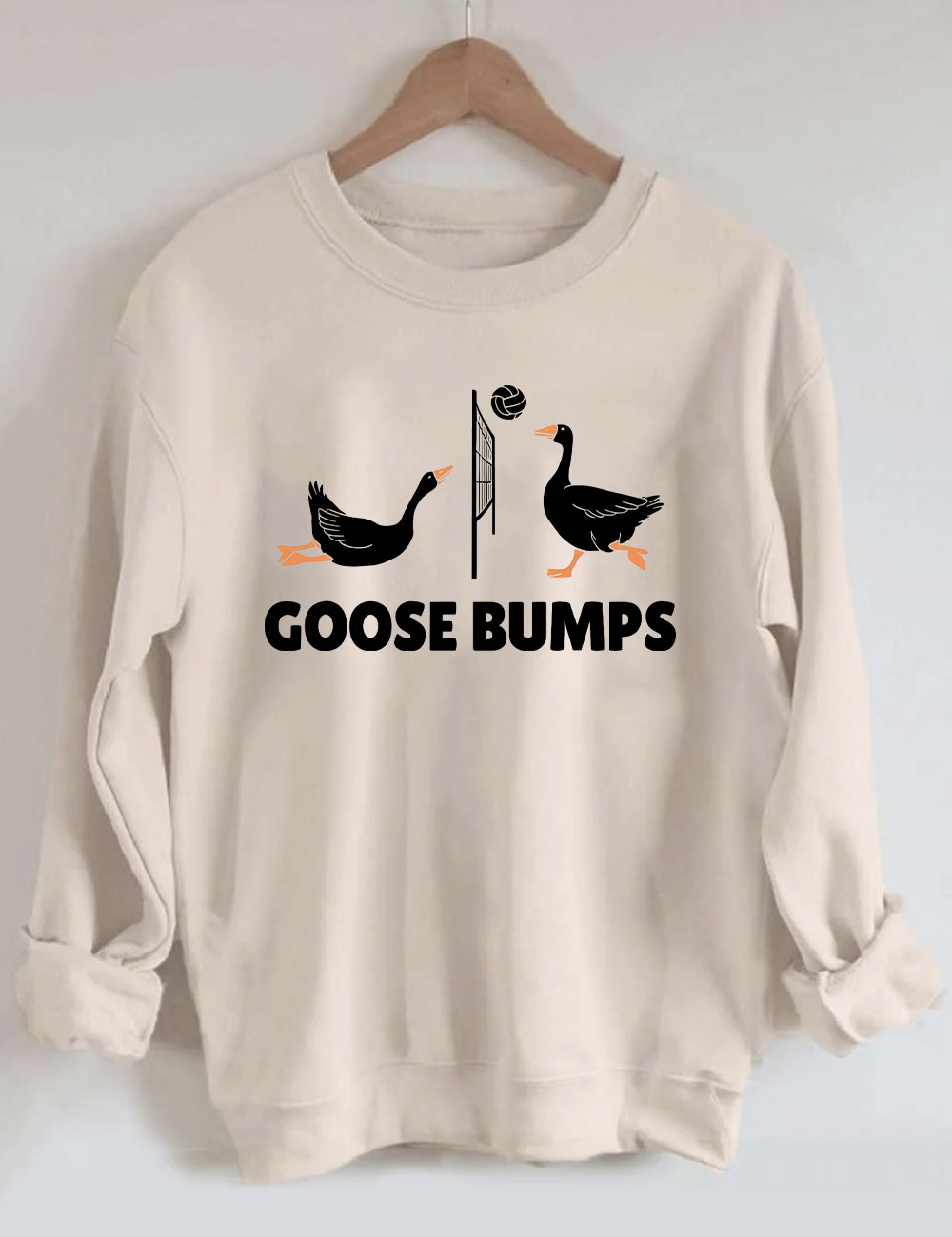 Goose Bumps Funny Volleyball Sweatshirt