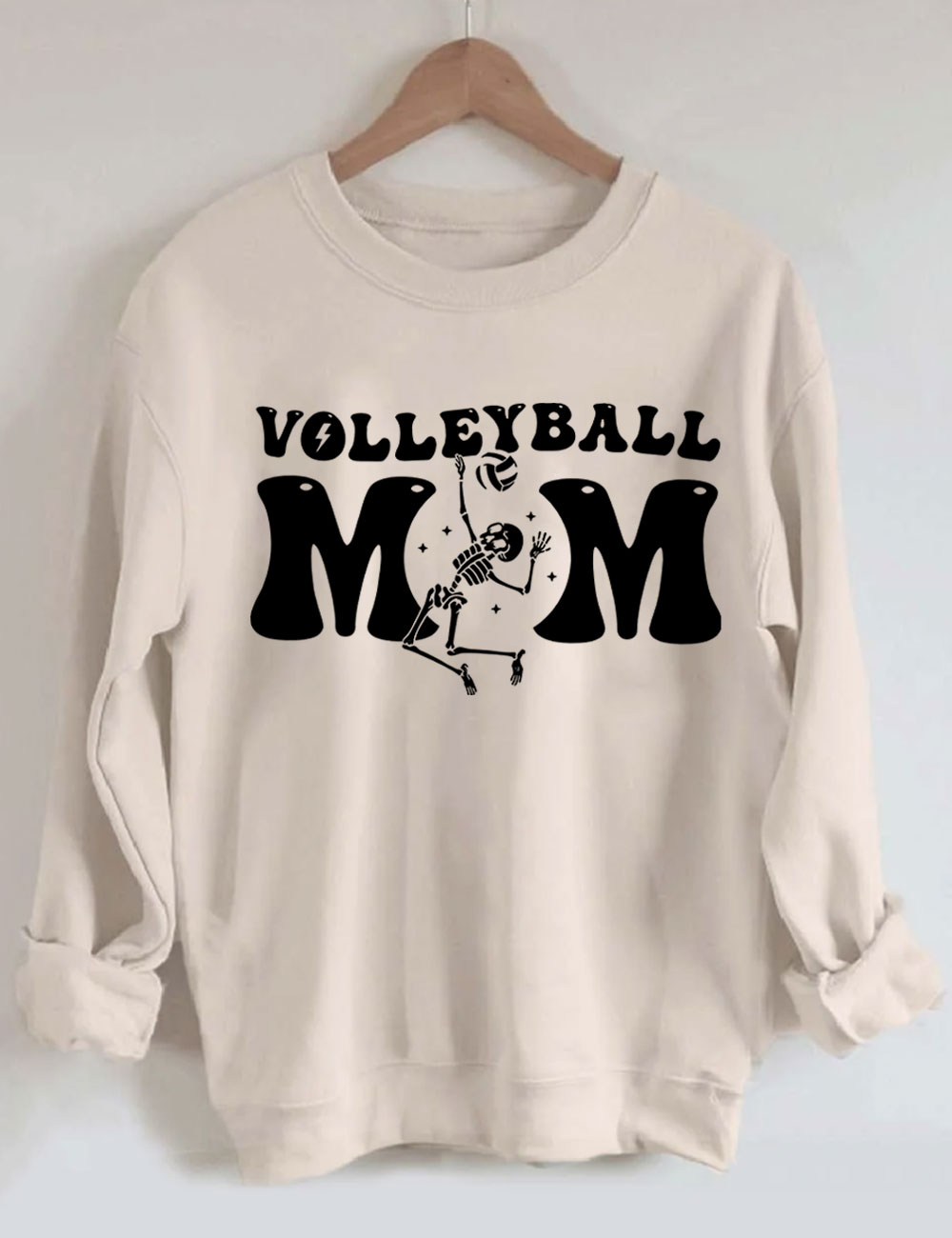 Volleyball Skeleton Mom Sweatshirt