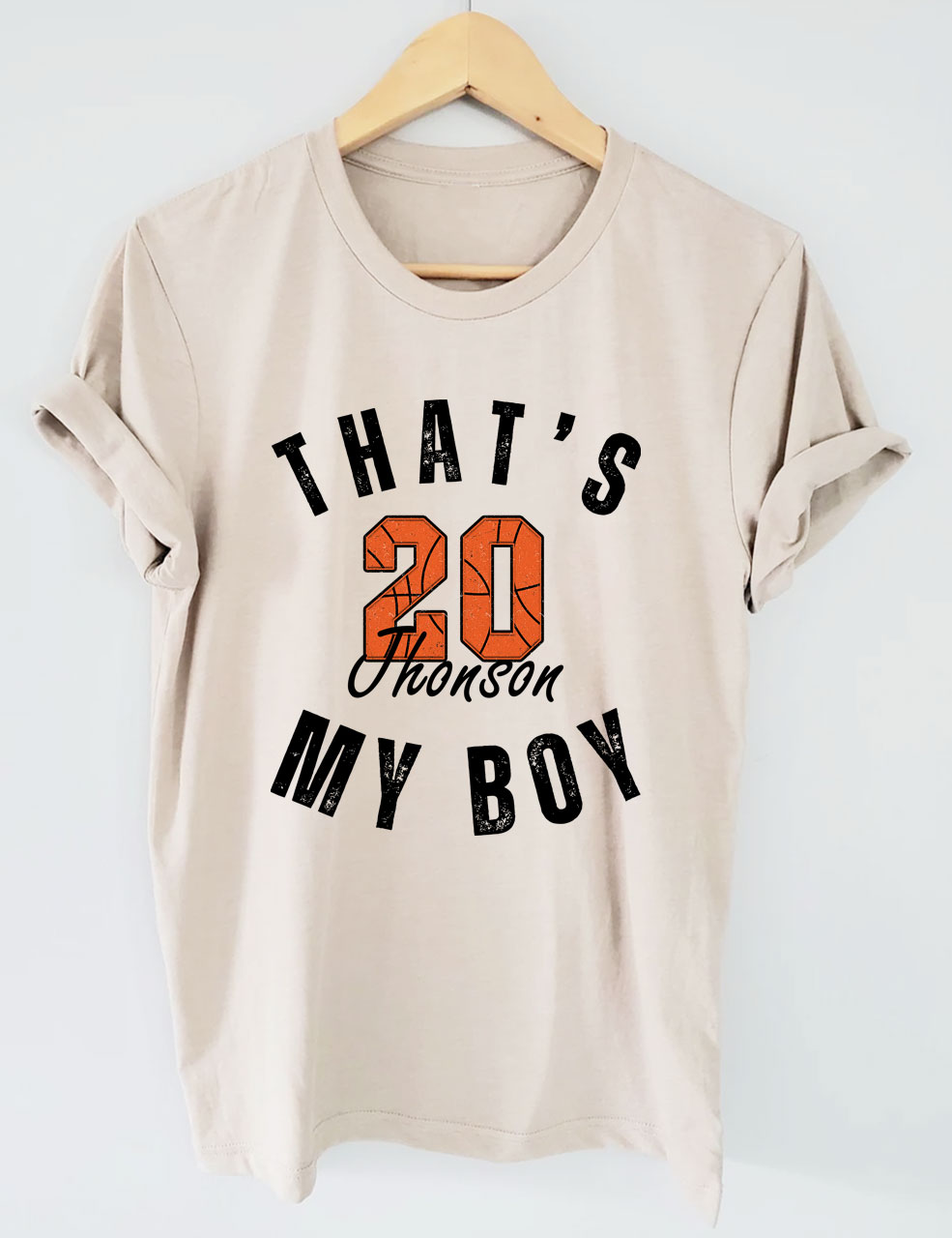 Custom That's My Boy Basketball T-shirt