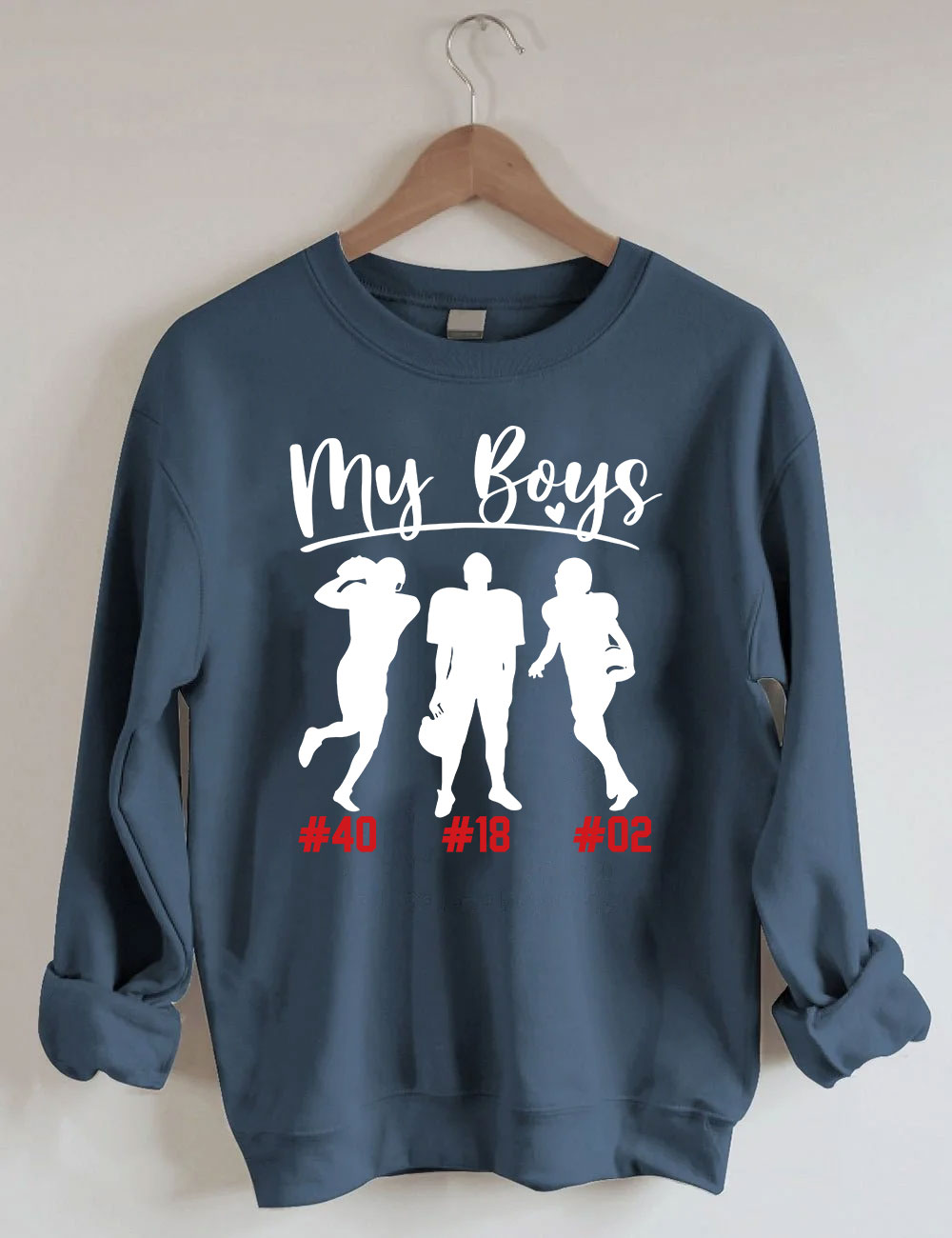 My Boys Custom Football Sweatshirt