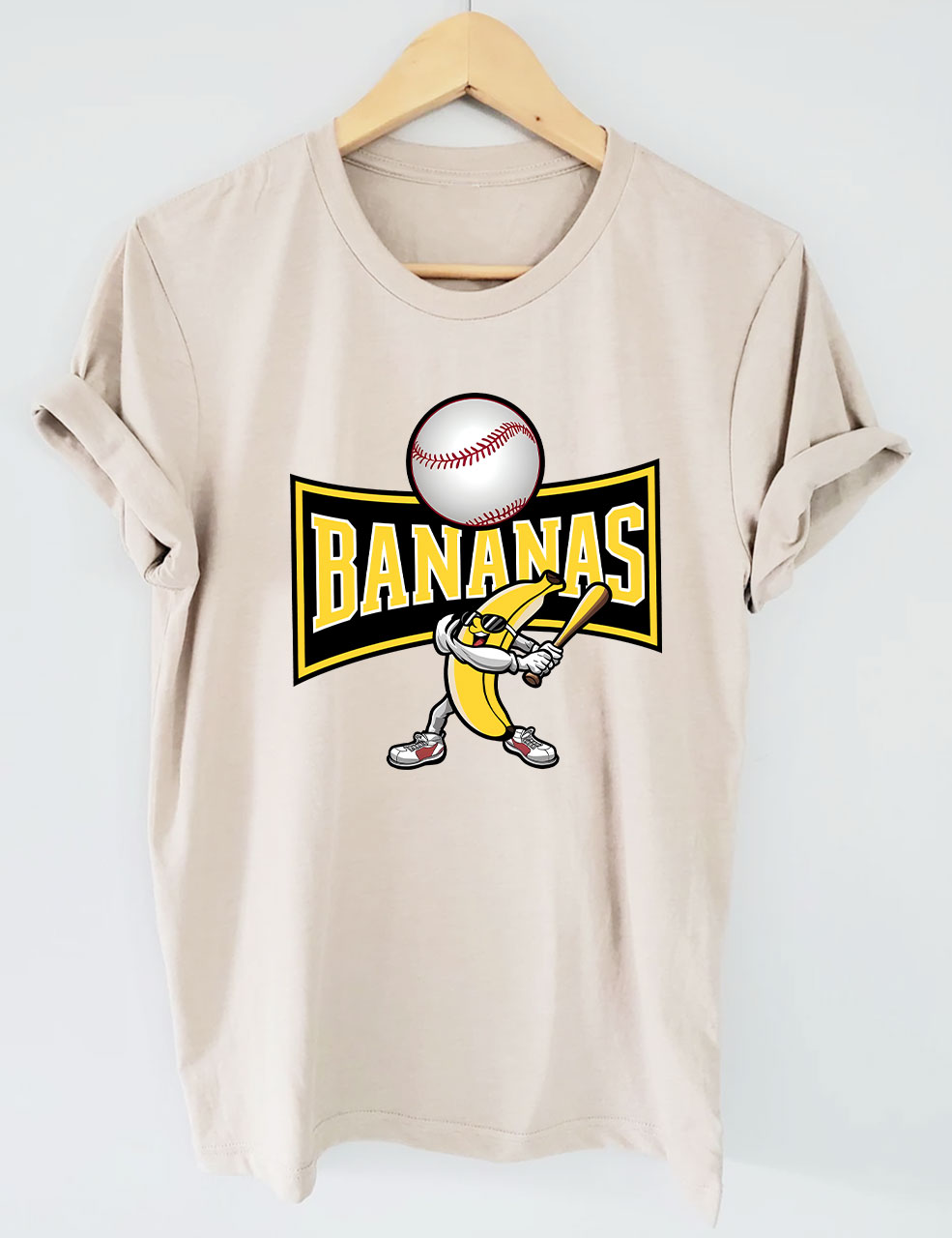 Let's Go Bananas Funny Baseball T-Shirt