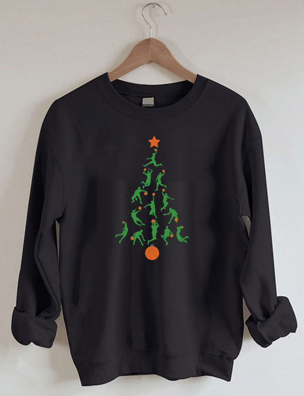 Christmas Basketball Tree Sweatshirt