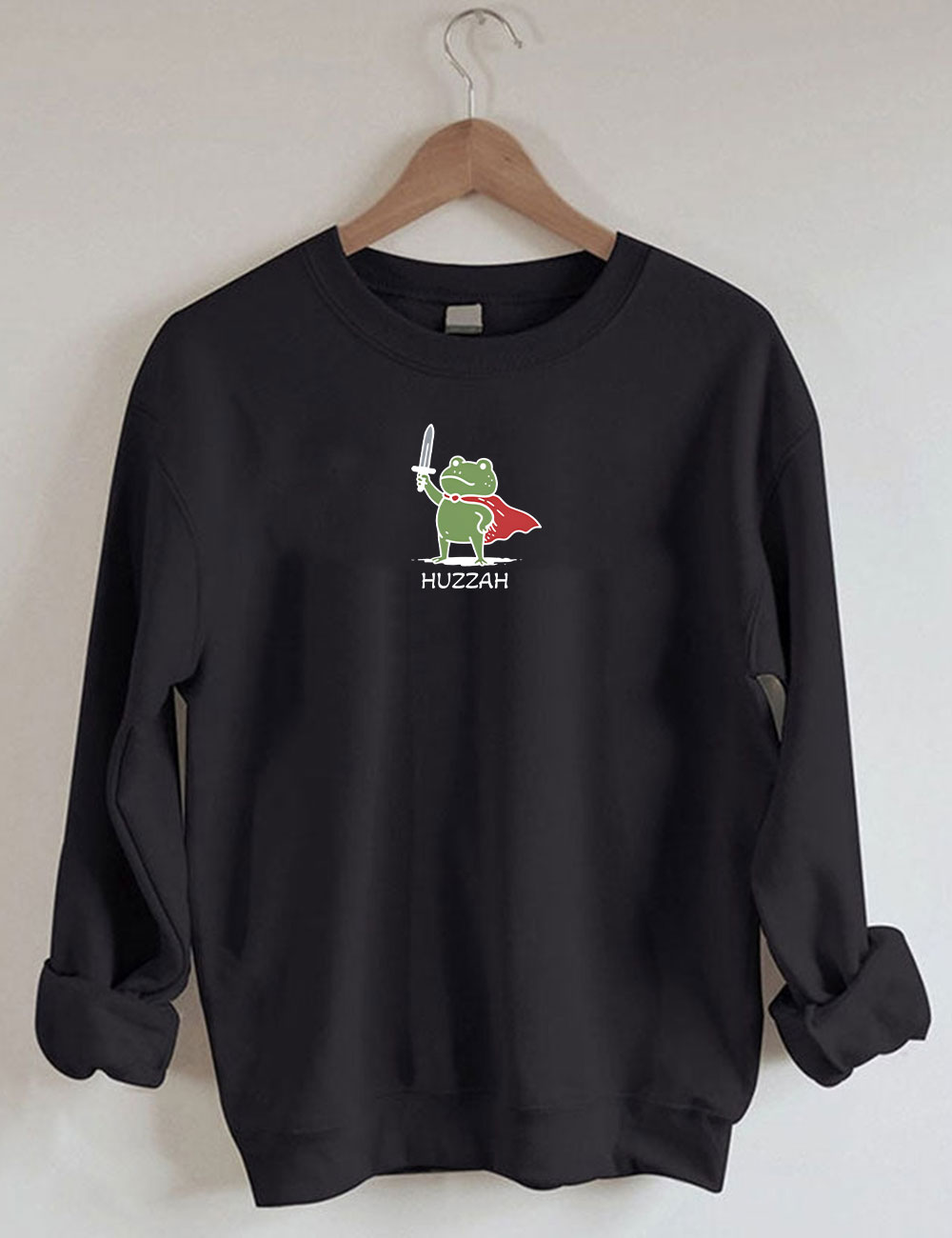 HUZZAH - Frog With Sword Sweatshirt