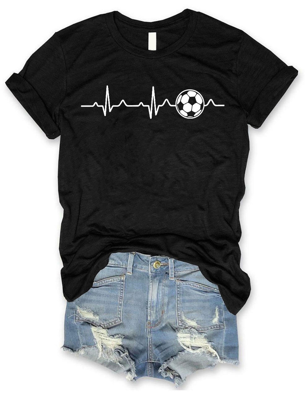 Football Heartbeat T-shirt