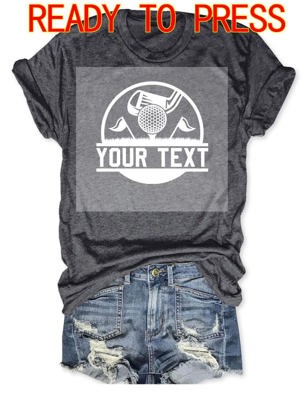 Golf Custom DTF Heat Transfer