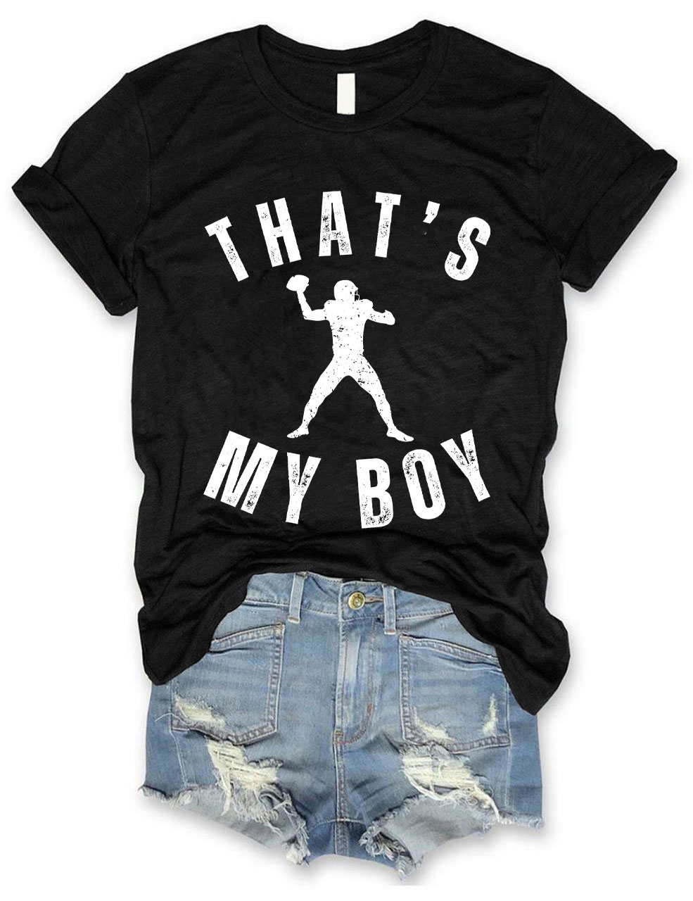 Custom That's My Boy Football Mom T-shirt