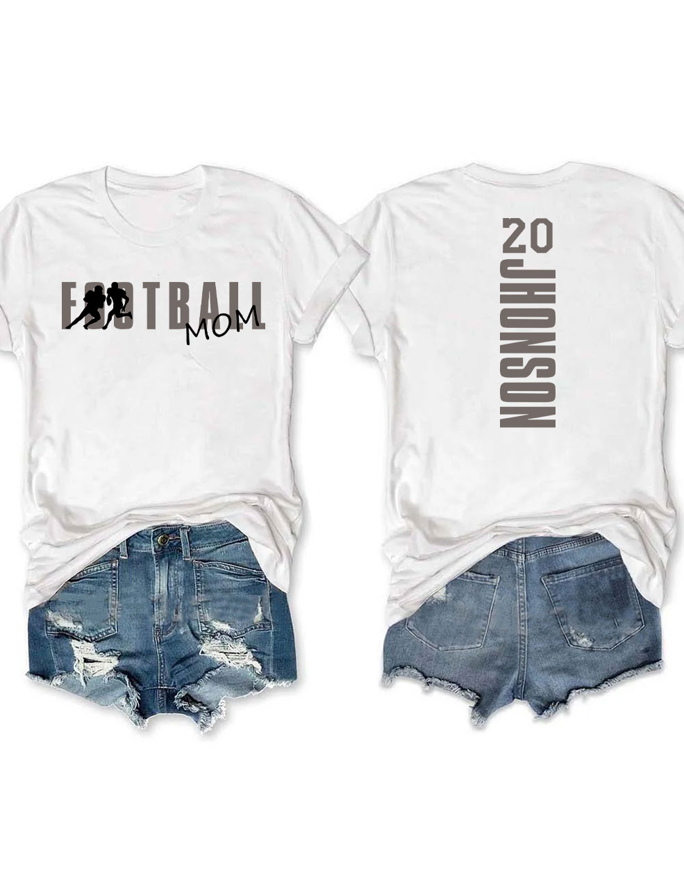 Custom Football Mom T-shirt