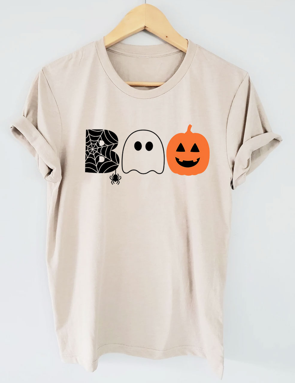 Boo Halloween Ghost Basketball T-shirt