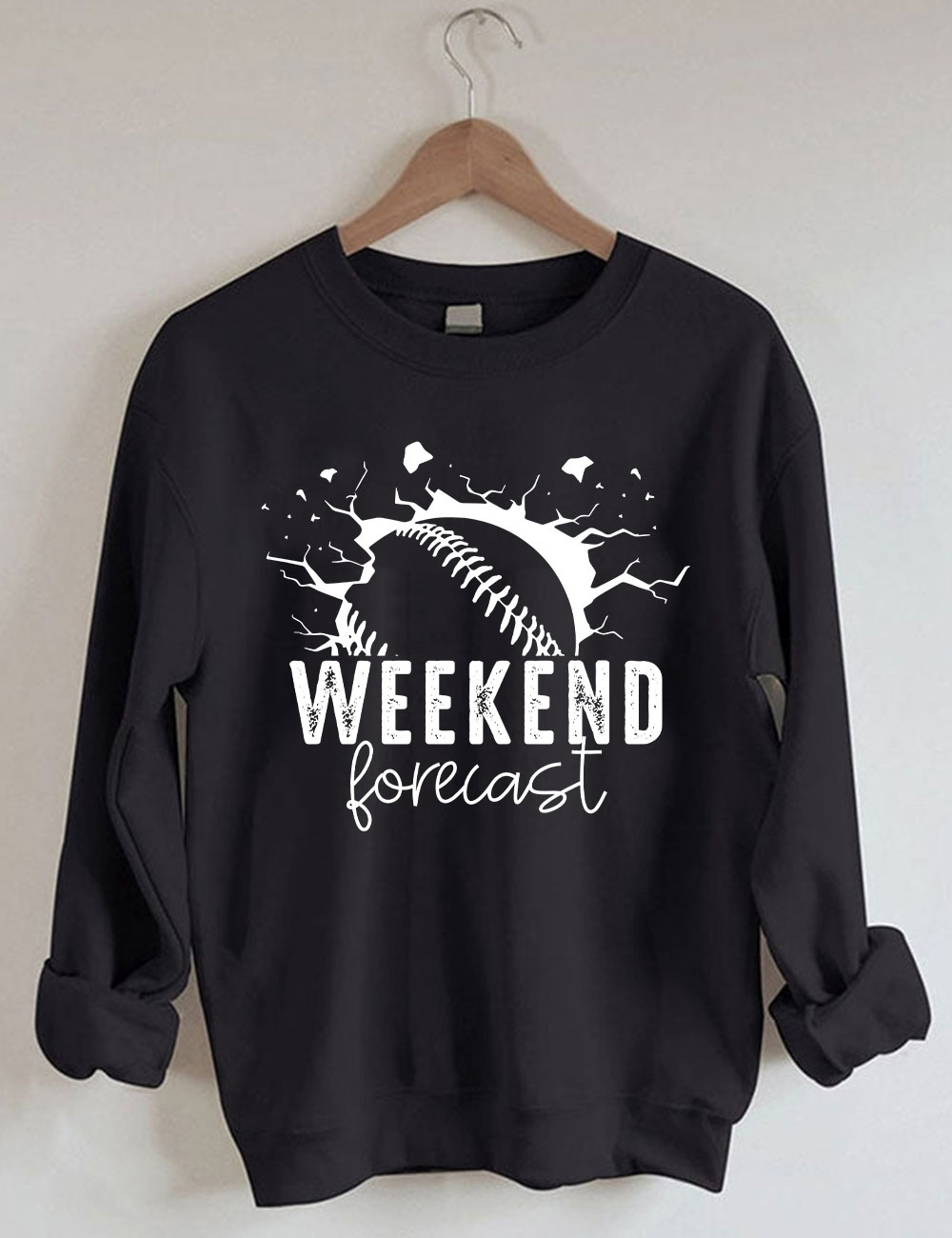 Weekend Forecast Softball Sweatshirt