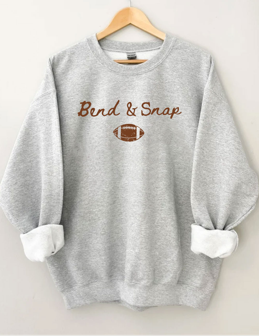 Bend and Snap Funny Football Sweatshirt