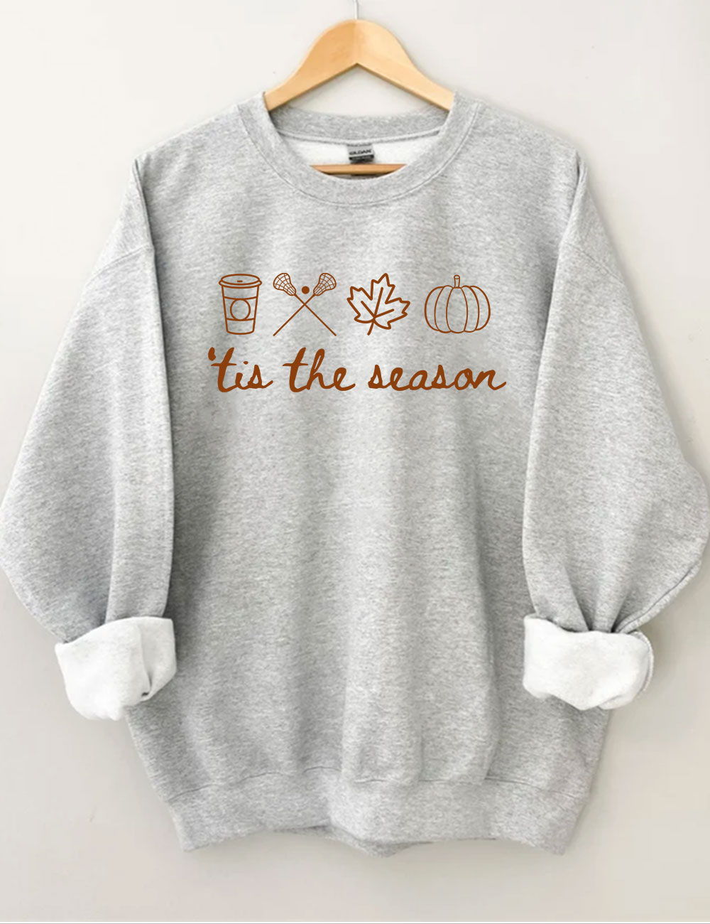 Tis' The Season Lacrosse Funny Sweatshirt