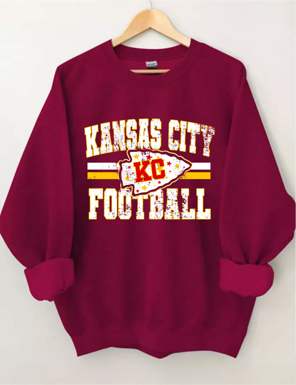 KC Chiefs Arrowhead Football Sweatshirt