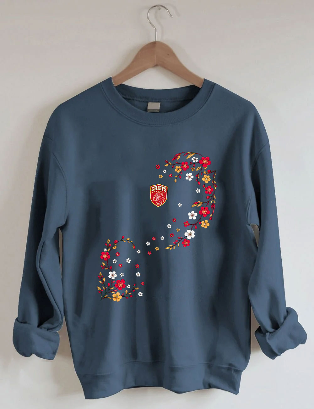 Chiefs Floral Football Sweatshirt