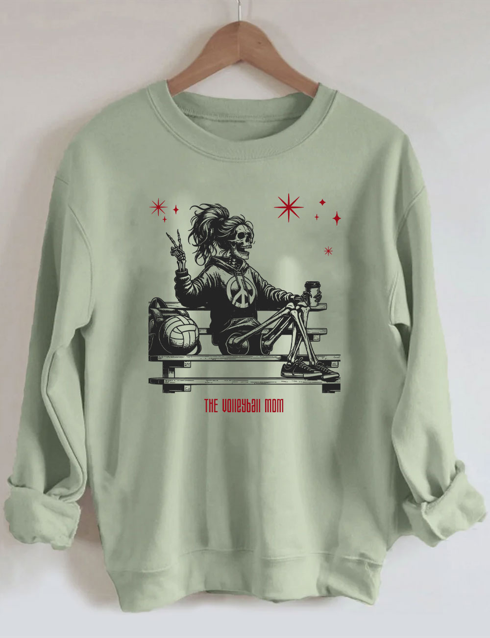 Halloween Volleyball Mama Sweatshirt