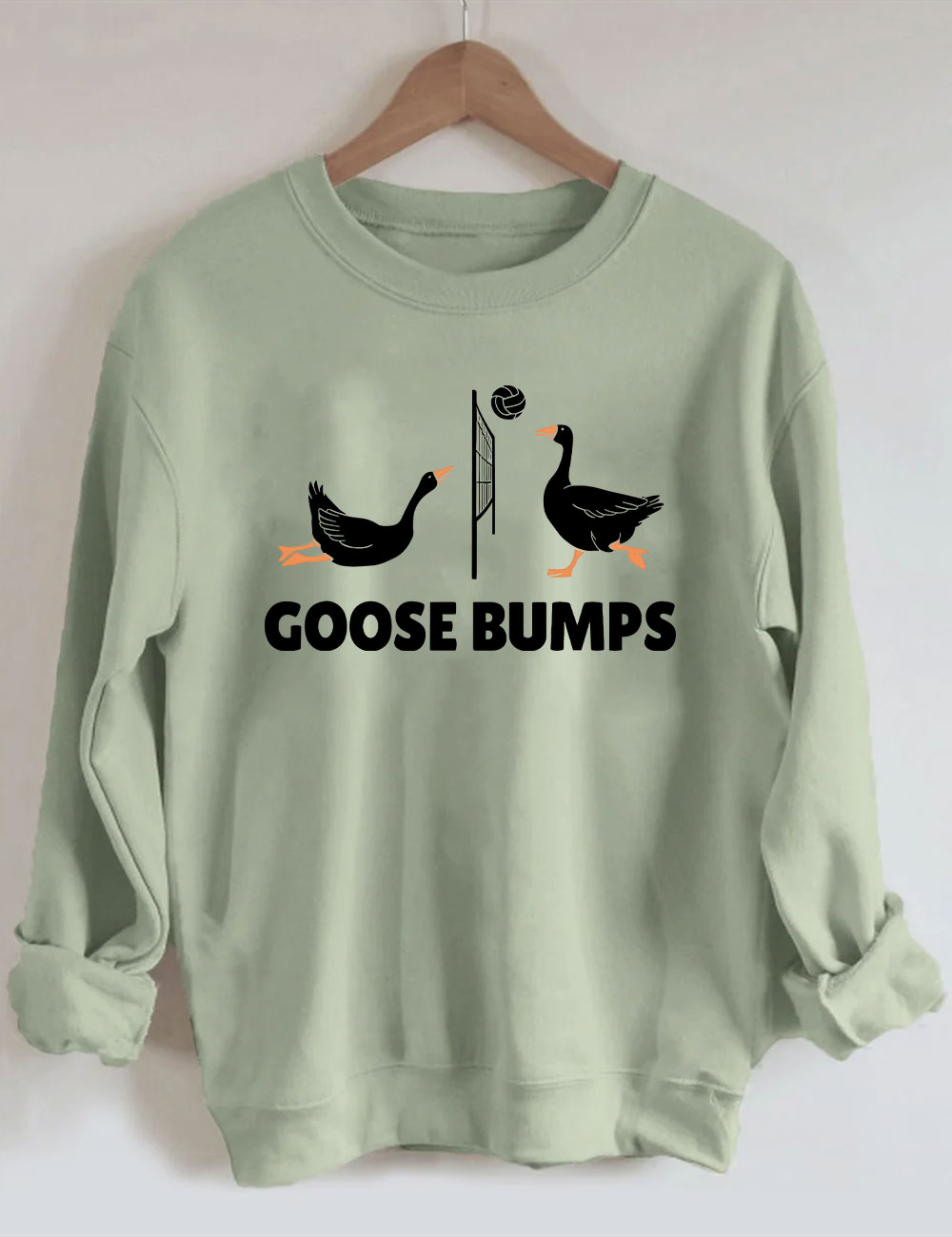 Goose Bumps Funny Volleyball Sweatshirt