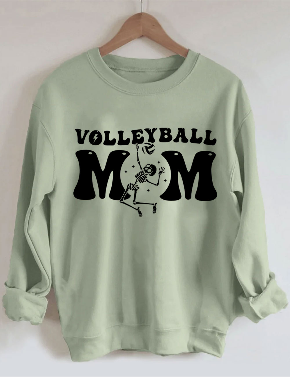 Volleyball Skeleton Mom Sweatshirt