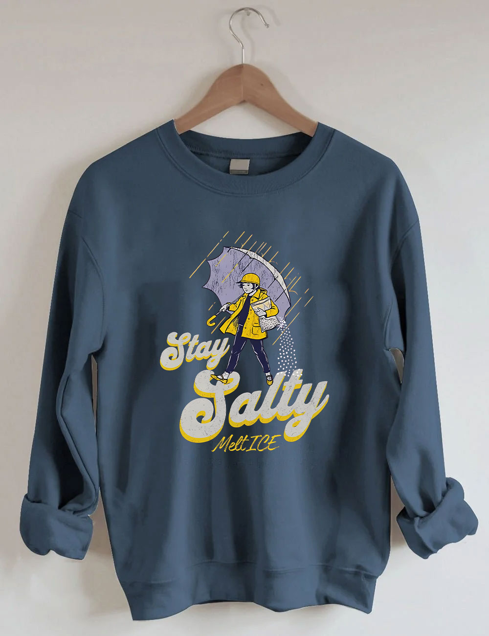 Subtle Anti Ice Stay Salty Protest Sweatshirt