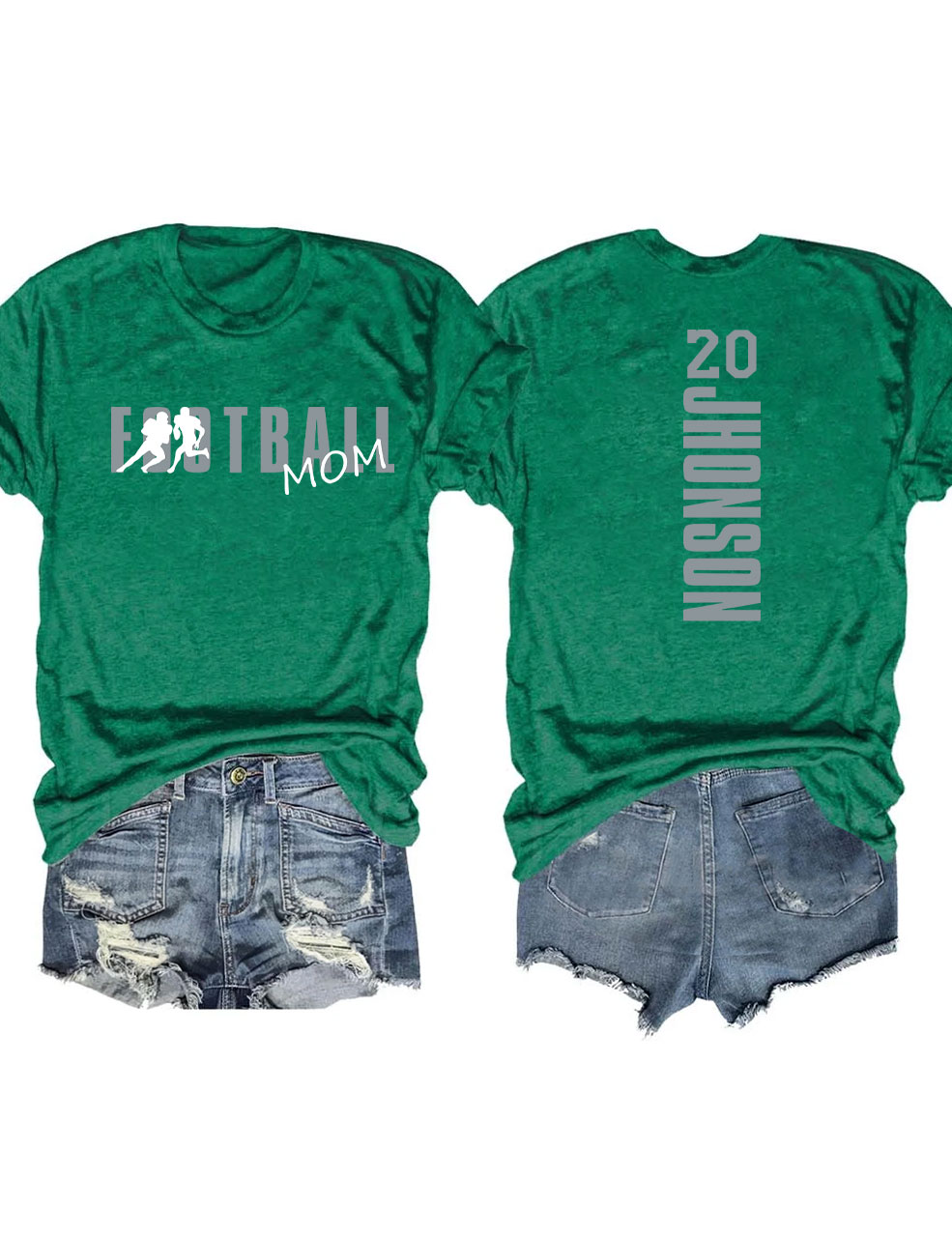 Custom Football Mom T-shirt