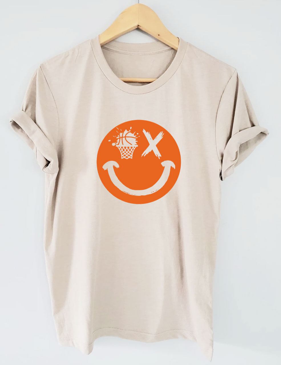 Basketball Smiling face T-shirt