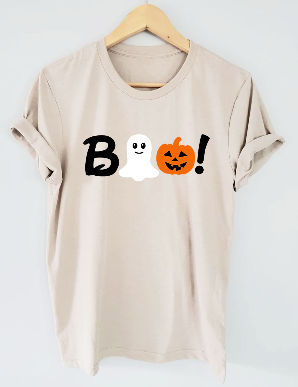 Boo Halloween Ghost Basketball T-shirt