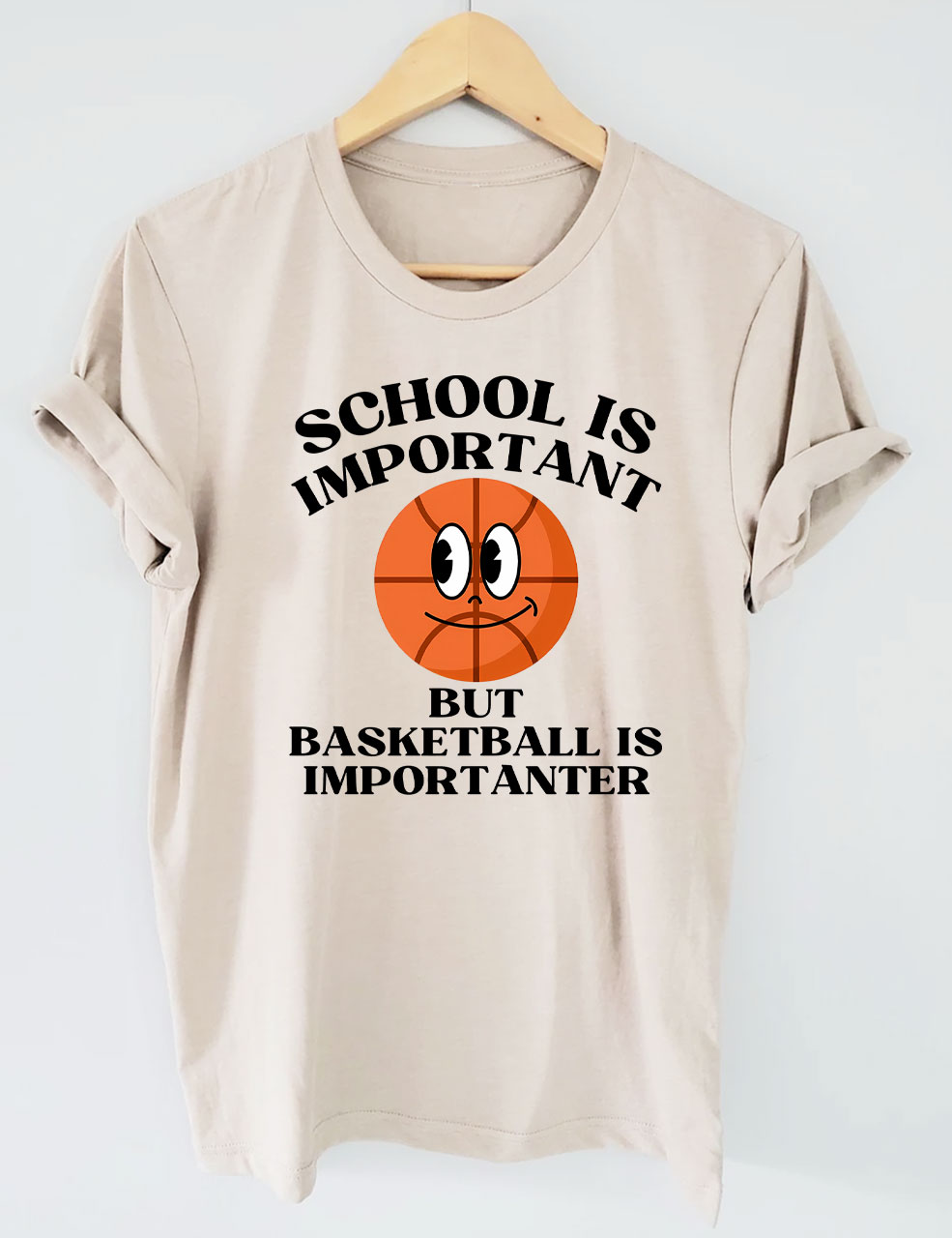 School is Important But Basketball is Importanter T-shirt