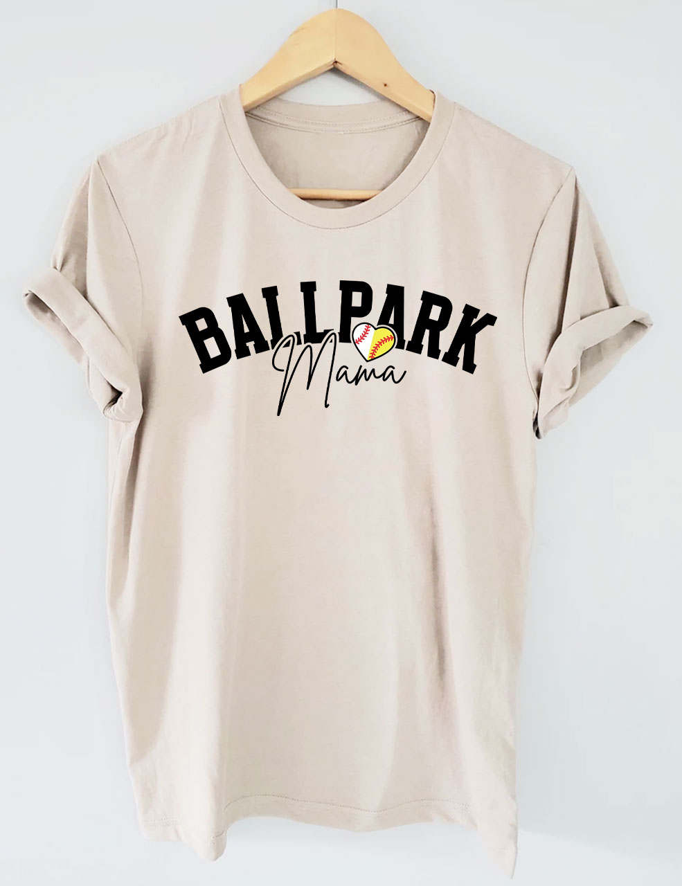 Custom Ballpark Mom T-Shirt