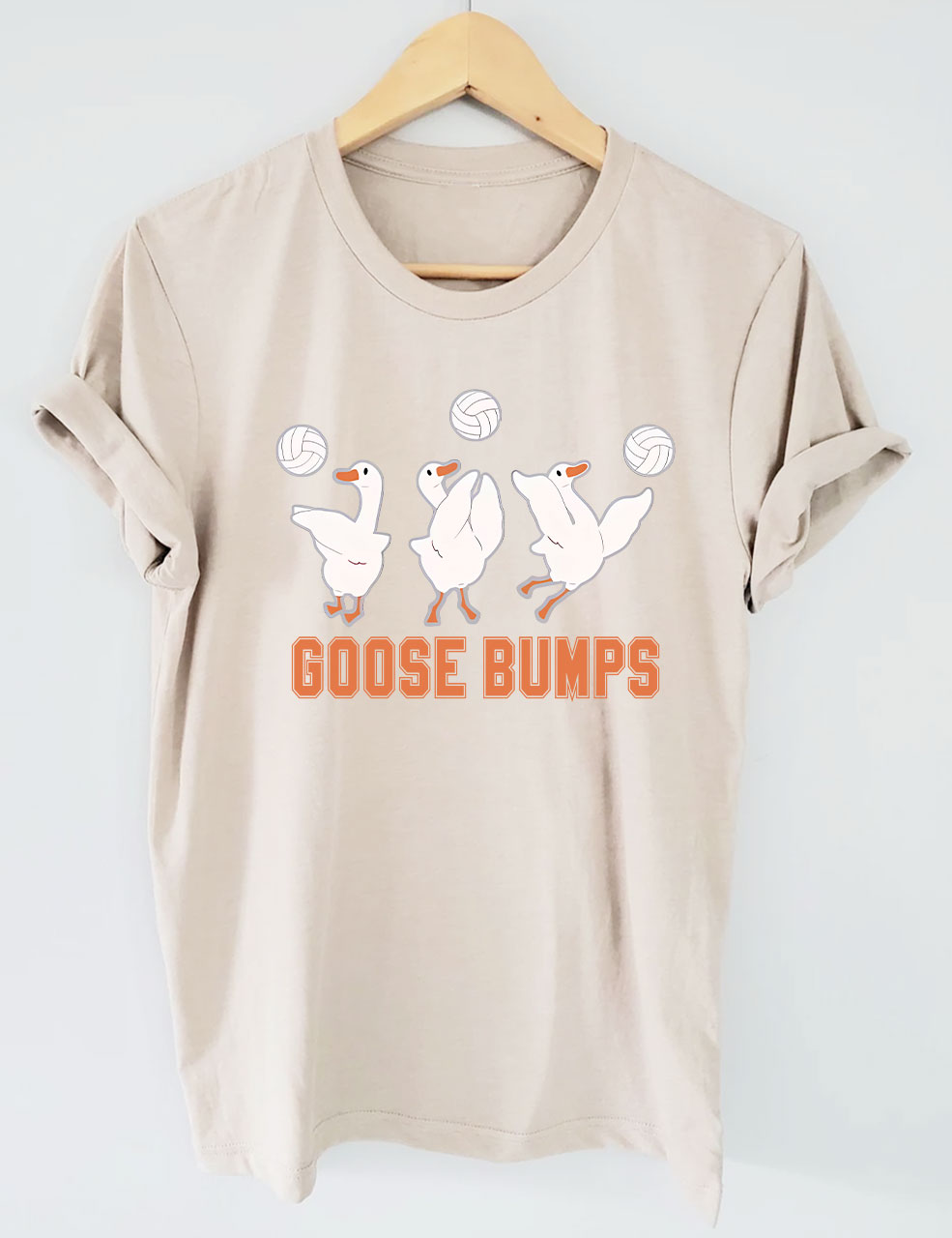 Goose Bumps Funny Volleyball T-shirt