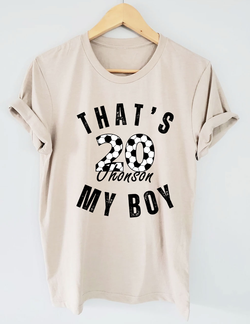 Custom That's My Boy Football T-shirt