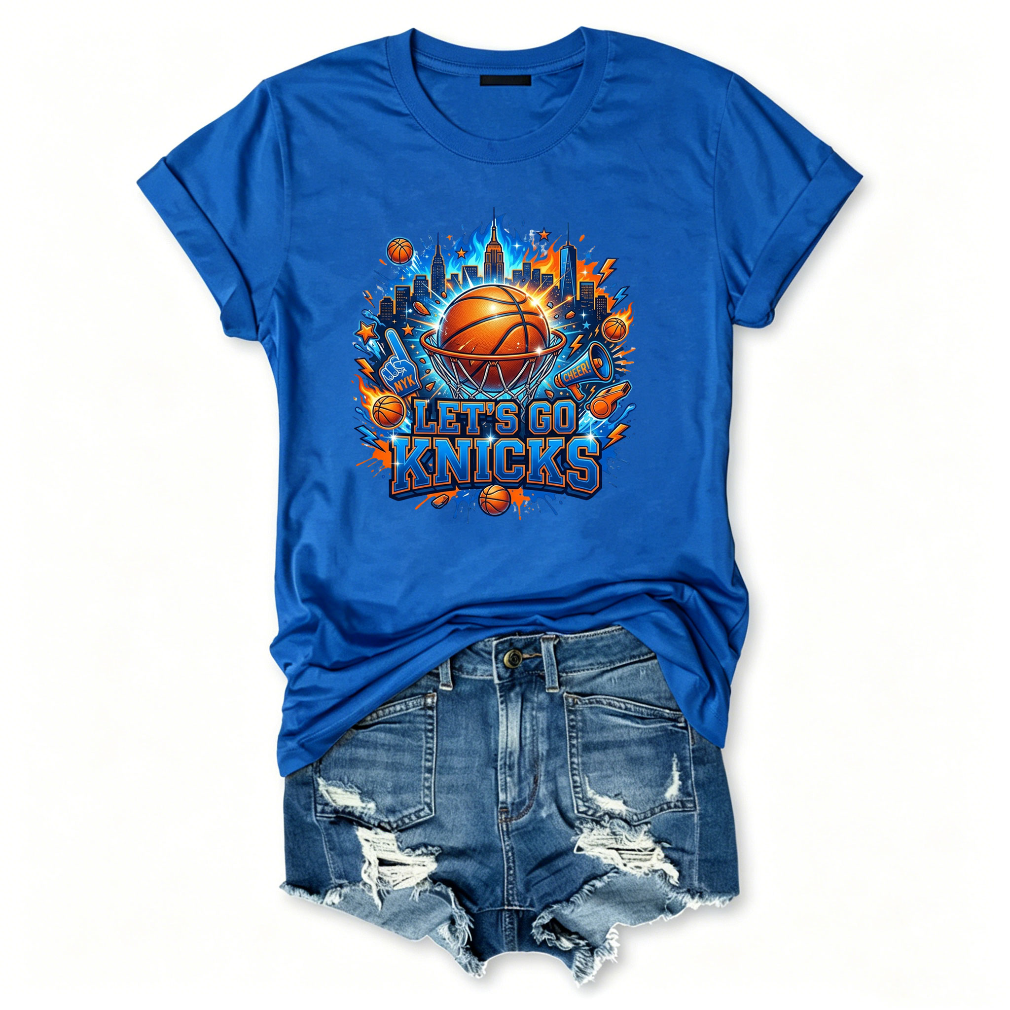 Let's Go Knicks Basketball T-shirt