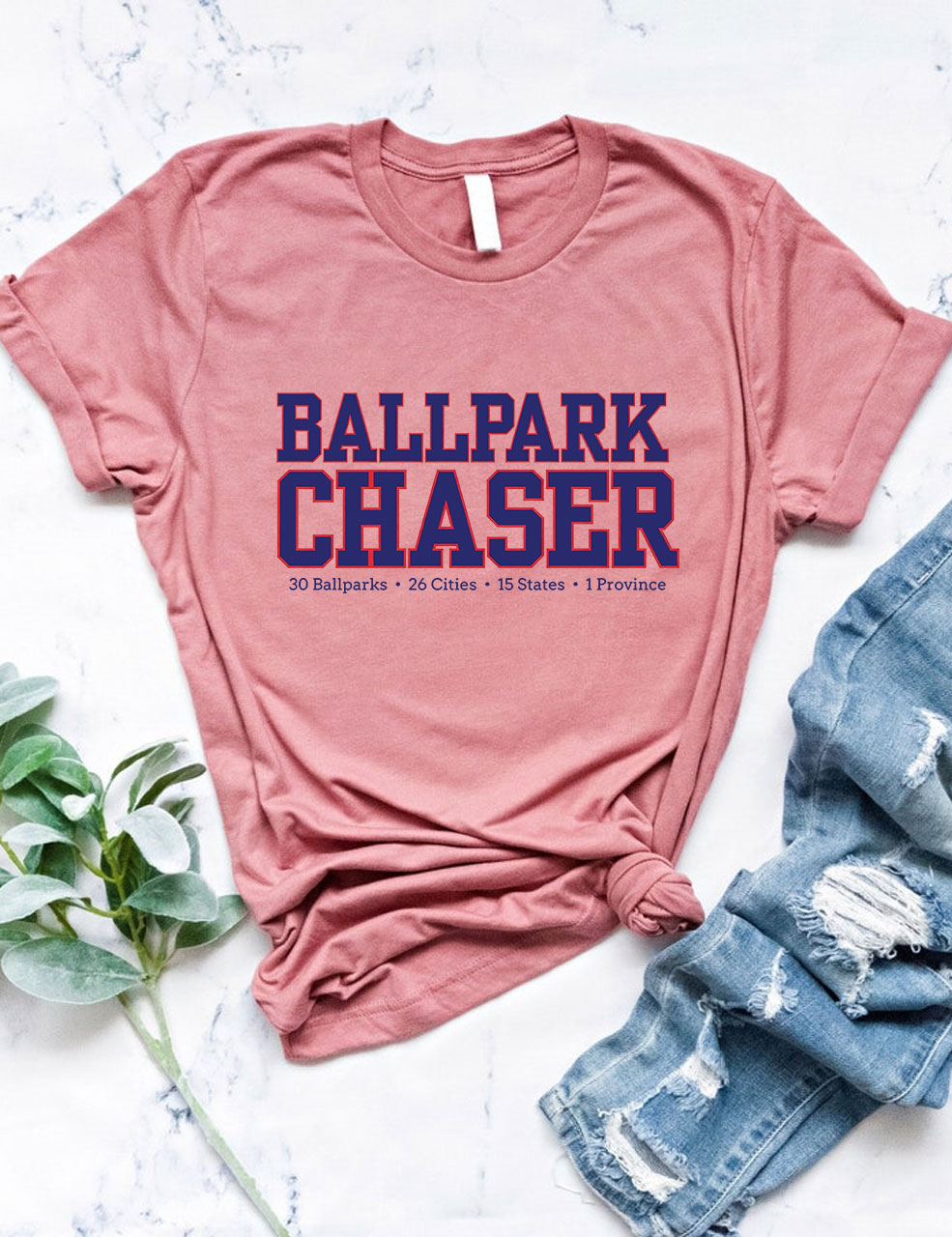 Custom Vibrant Wander Ballpark Baseball T-Shirt