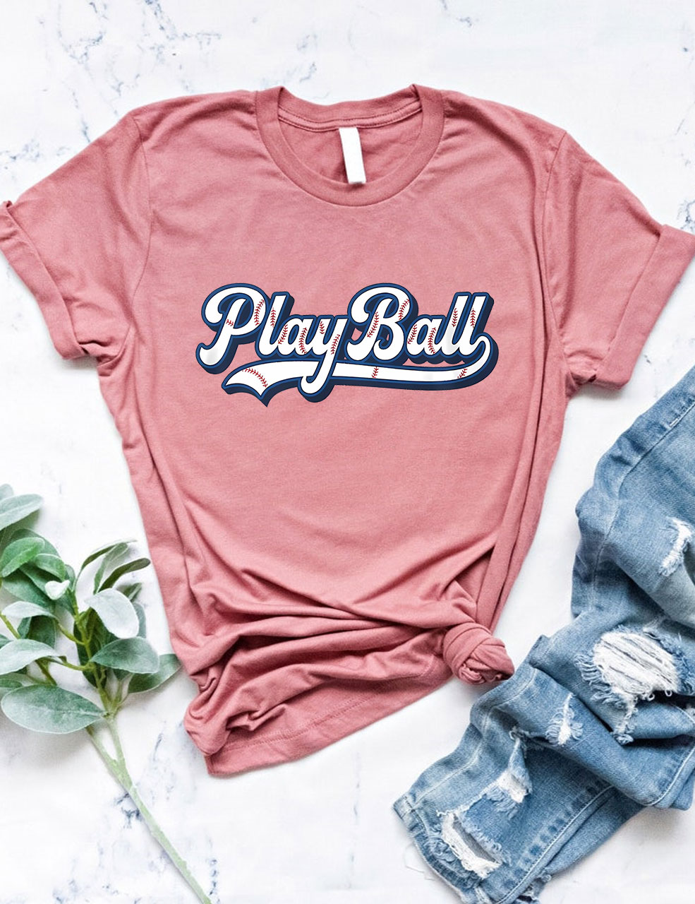 Play Ball Baseball Mom T-Shirt