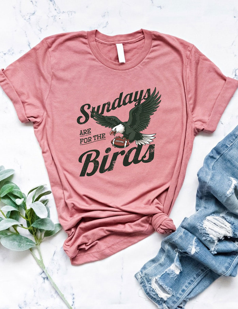 Sundays Are For The Birds Eagles Football T-Shirt