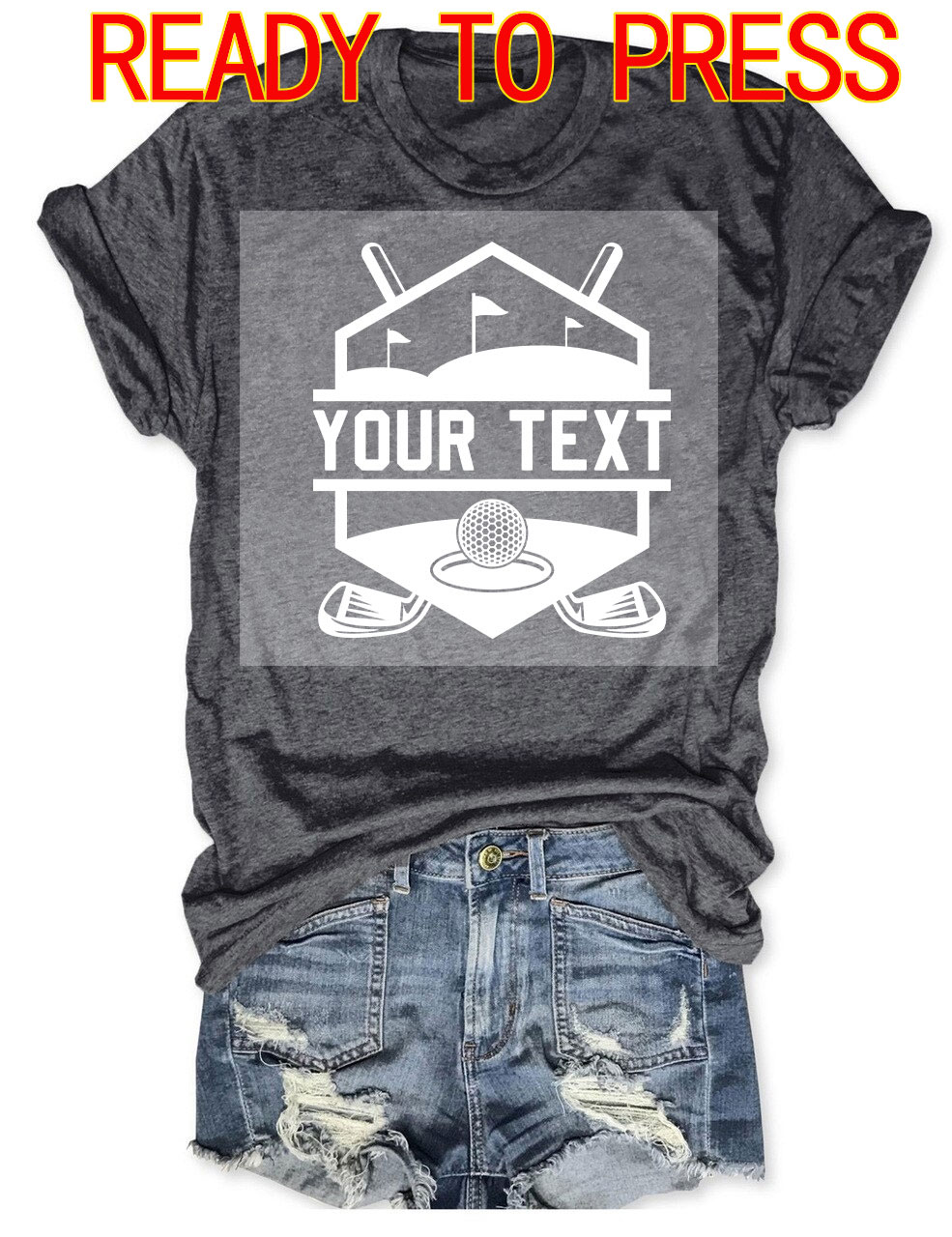 Golf Custom DTF Heat Transfer