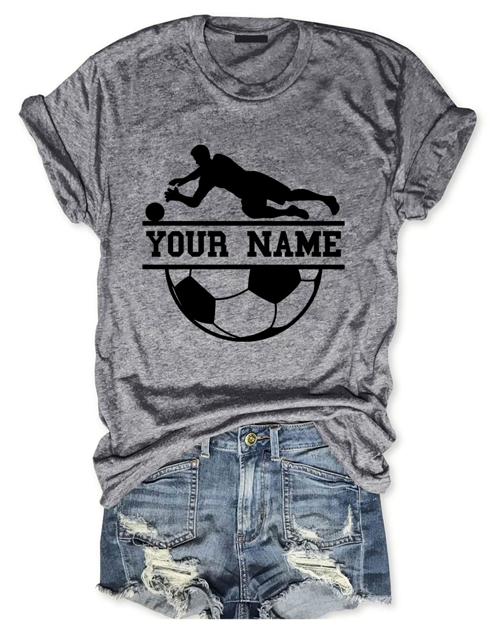Custom Goalkeeper Football Player T-shirt