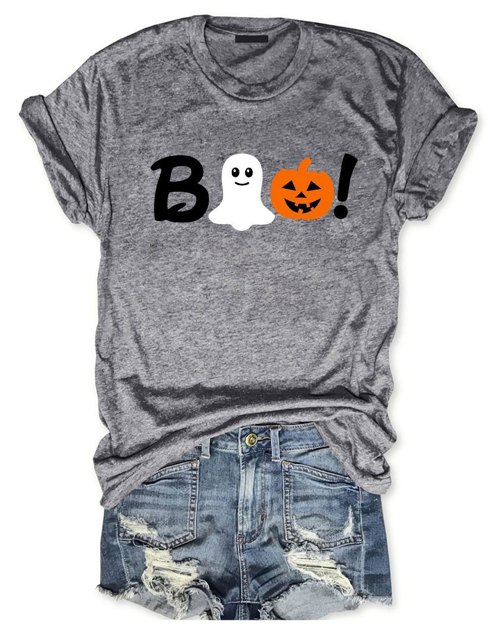 Boo Halloween Ghost Basketball T-shirt