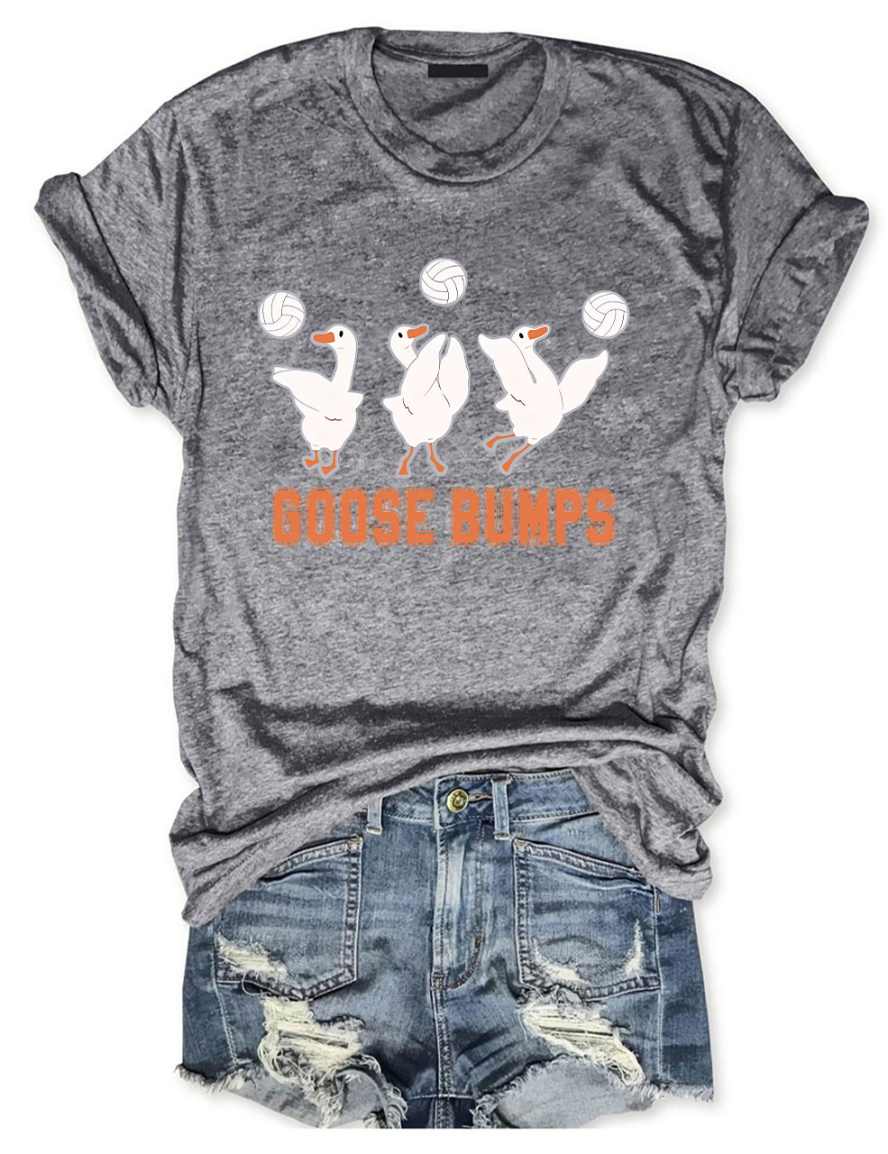 Goose Bumps Funny Volleyball T-shirt