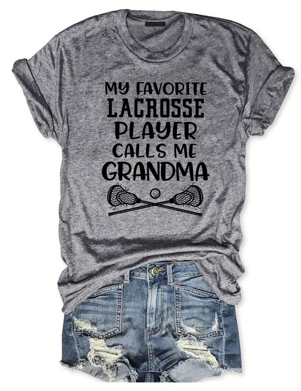 My Favorite Lacrosse Player Calls Me Grandma Grandsons T-shirt