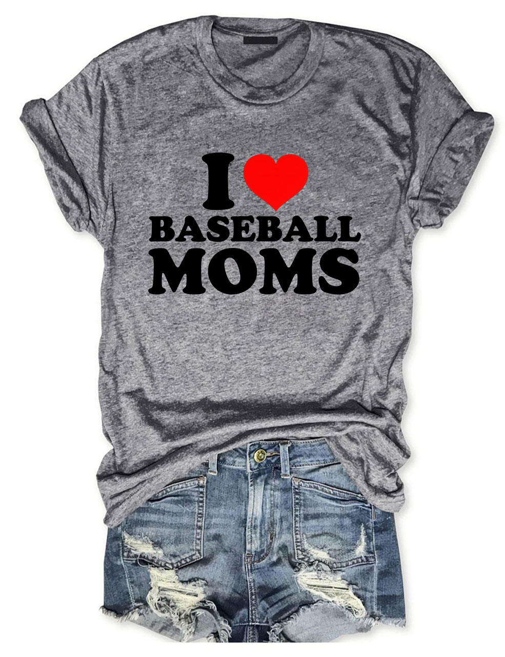 I Love Baseball Moms T-shirt