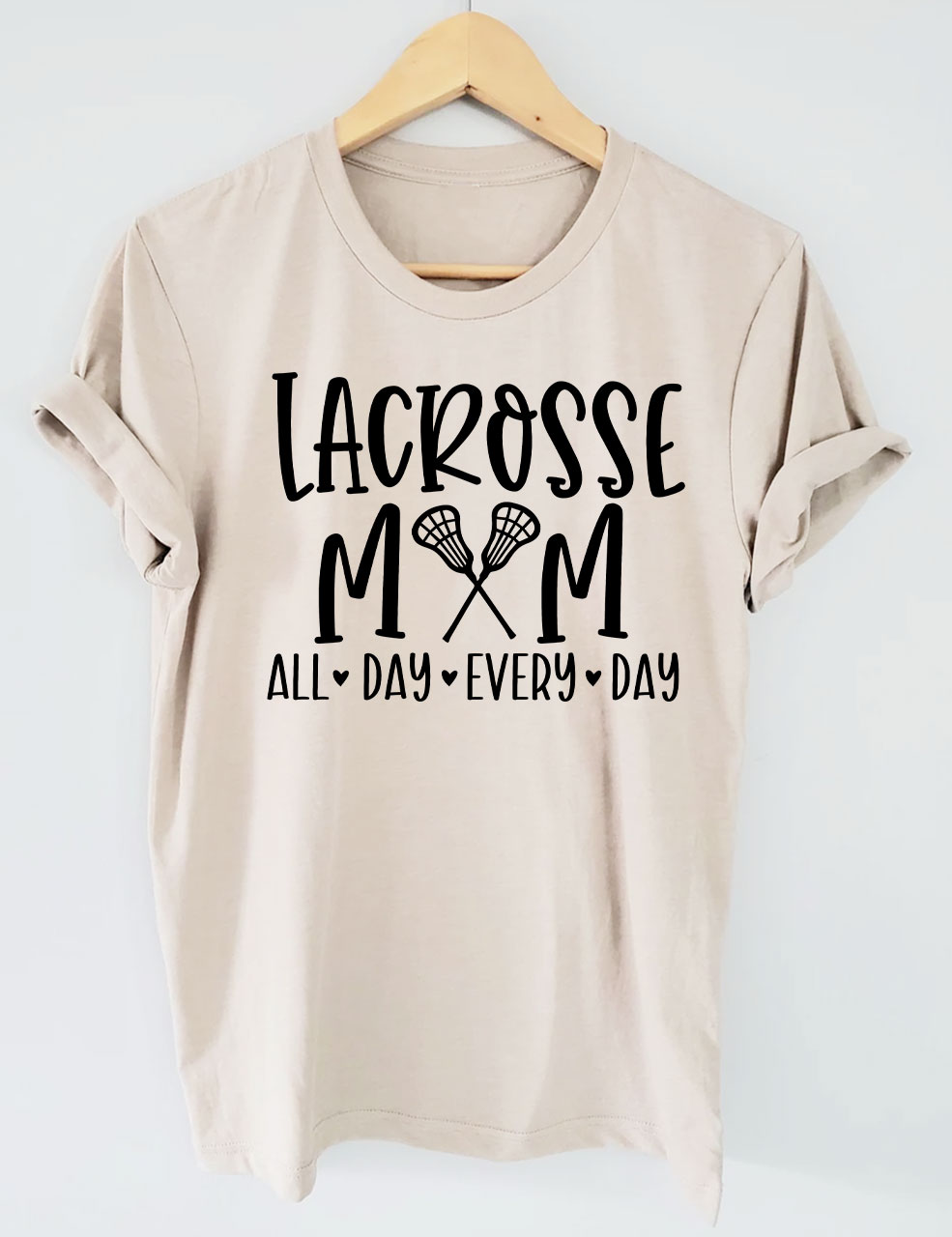 Lacrosse Mom All Day Every Day Funny T-shirt