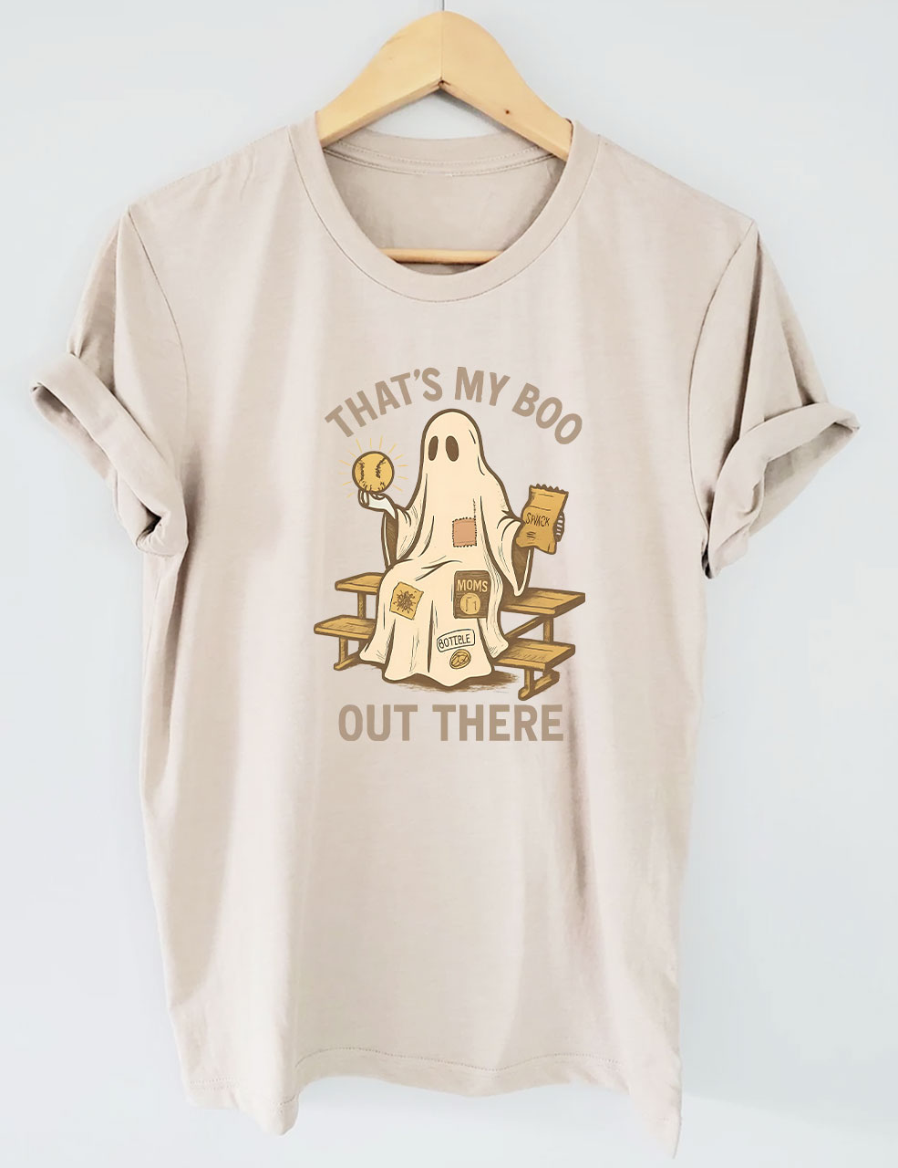 That's My Boo Out There Funny Softball Mom Halloween Funny T-Shirt