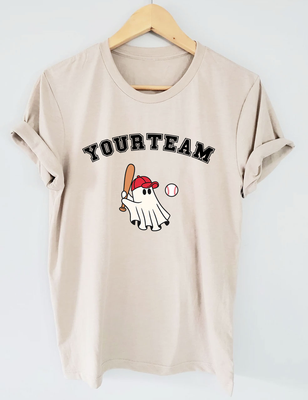 Custom Ghost Baseball Funny T-shirt