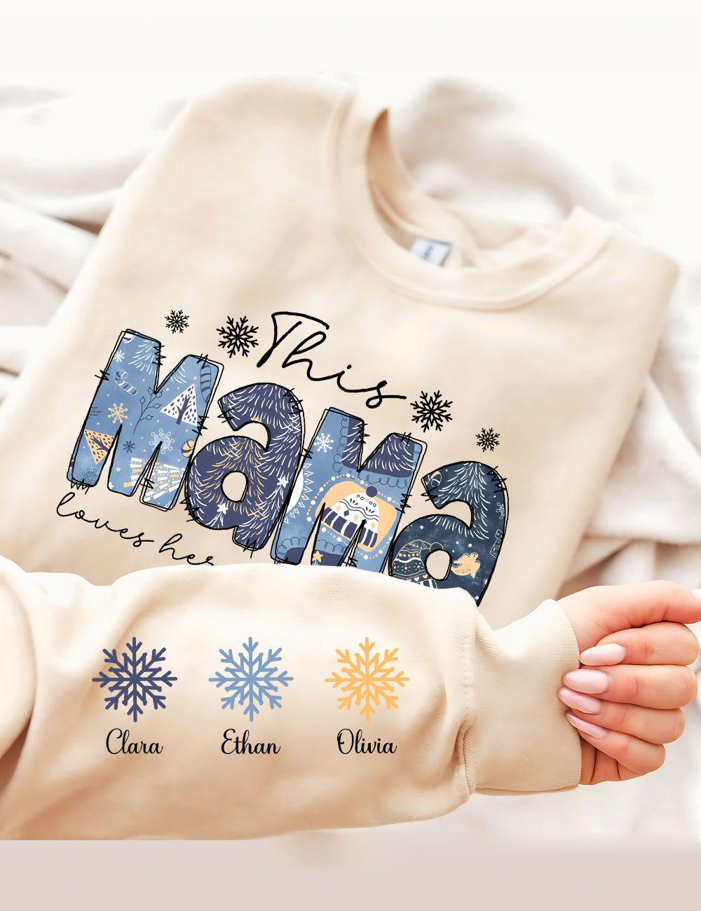 This Mama Loves Her Snowflakes Sweatshirt