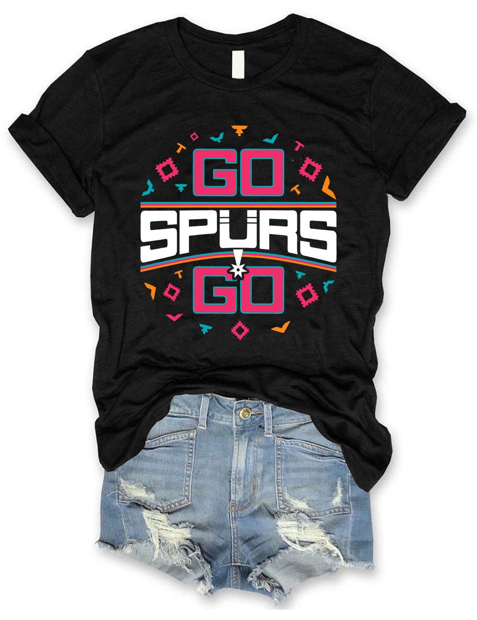 Go Spurs Go Funny Basketball T-shirt