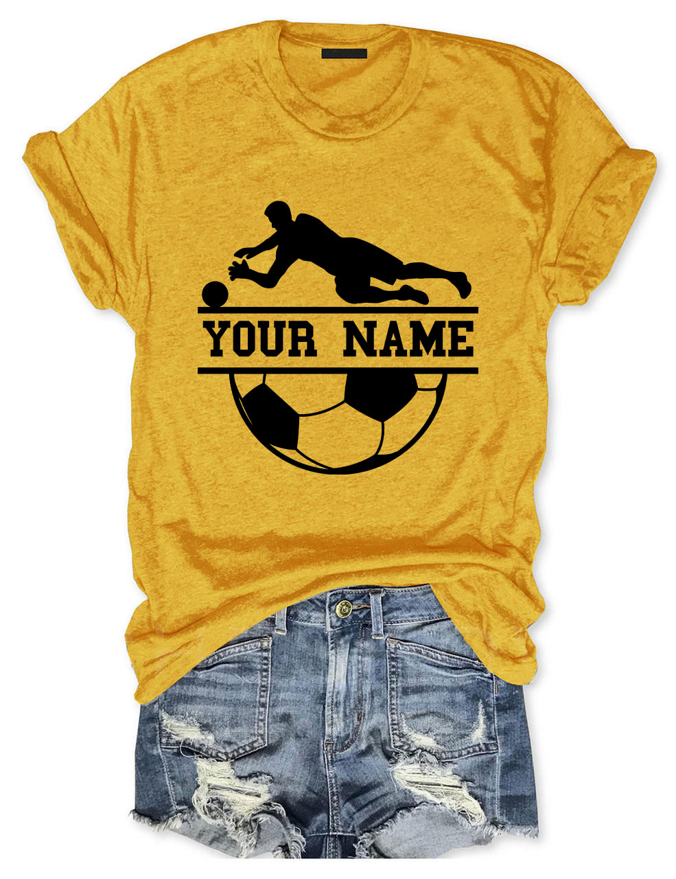 Custom Goalkeeper Football Player T-shirt
