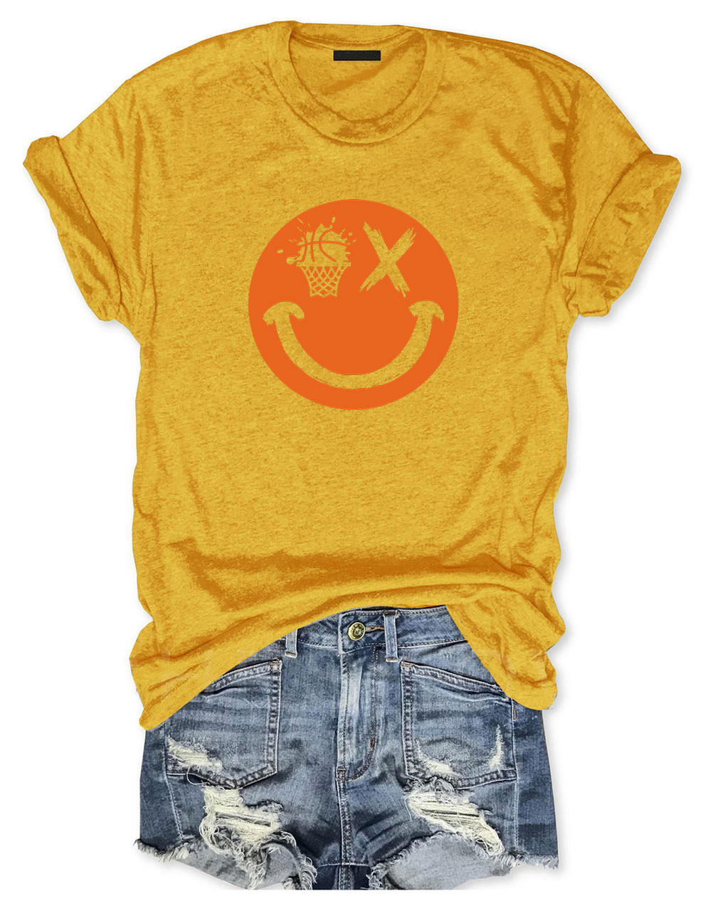 Basketball Smiling face T-shirt