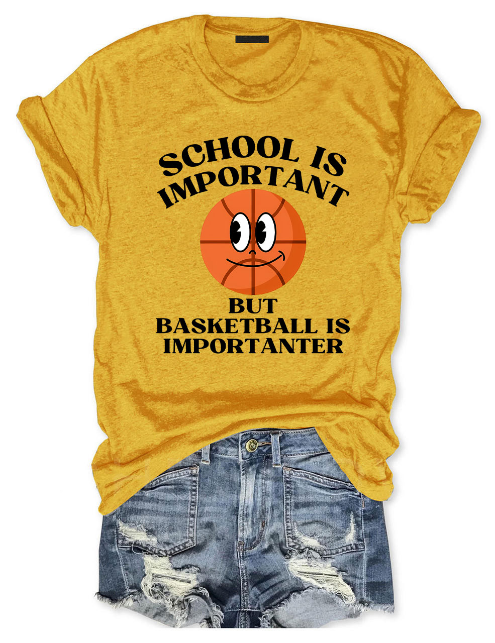 School is Important But Basketball is Importanter T-shirt