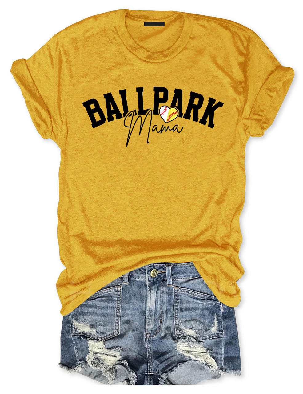 Custom Ballpark Mom T-Shirt