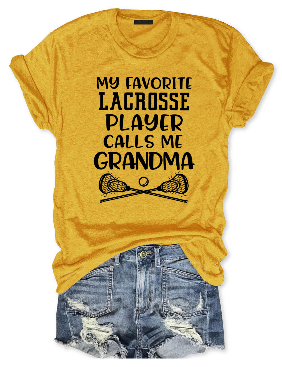 My Favorite Lacrosse Player Calls Me Grandma Grandsons T-shirt